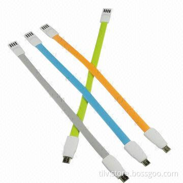 Super-thin Magnet USB Data Cable, 7 Colors